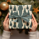 Evergreen Vintage Pine in Dark Green and Beige  Wrapping Paper<br><div class="desc">"Indulge in the timeless allure of nature with our 'Evergreen Vintage Pine in Dark Green and Beige' collection,  exclusively on Zazzle. Crafted to infuse your space with vintage charm,  this collection brings forth the elegance of a lush pine forest in a sophisticated dark green and beige palette.</div>