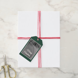 Evergreen Watercolor Ornament Christmas Gift Tag