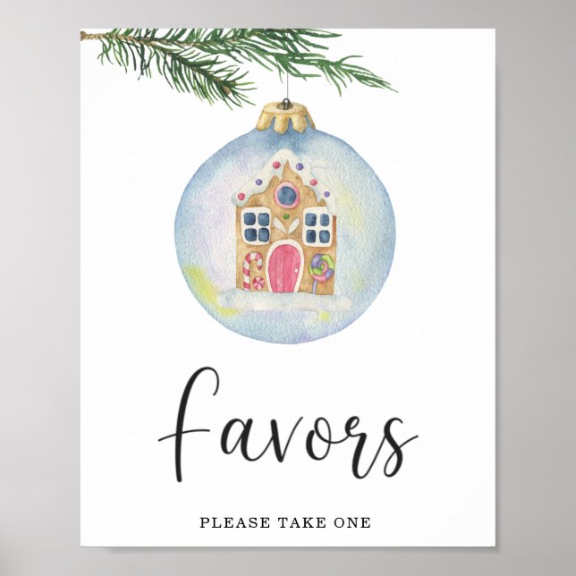 Evergreen winter branch - Favors  Poster (Front)