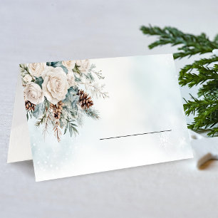 Evergreen Winter Onederland Place Card