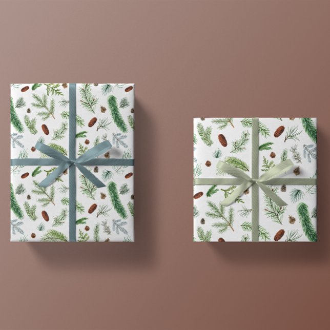 Evergreen Woodland Classic Winter Holiday Wrapping Paper (Creator Uploaded)