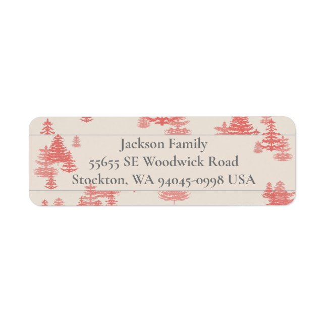 Evergreen Woods Label (Front)