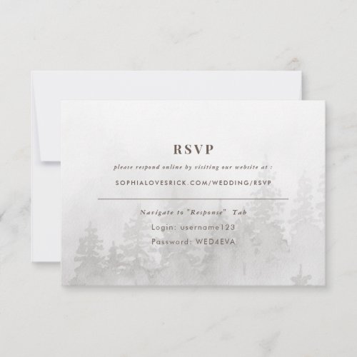 Evergreens in the Fog Forest in Gray Online RSVP