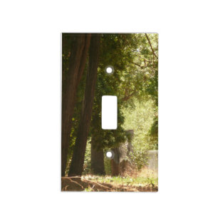 Evergreens, Oaks andother trees at Thousand Oaks p Light Switch Cover