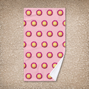 Everlasting Flower Seamless Pattern on Hand Towel