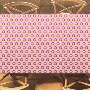 Everlasting Flower Seamless Pattern on Pink Tablecloth