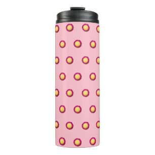 Everlasting Flower Seamless Pattern on Thermal Tumbler