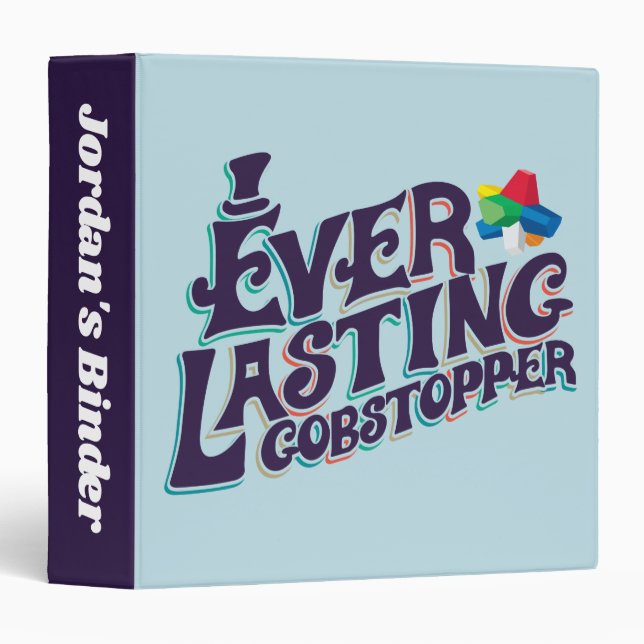 Everlasting Gobstopper Graphic 3 Ring Binder (Front/Spine)