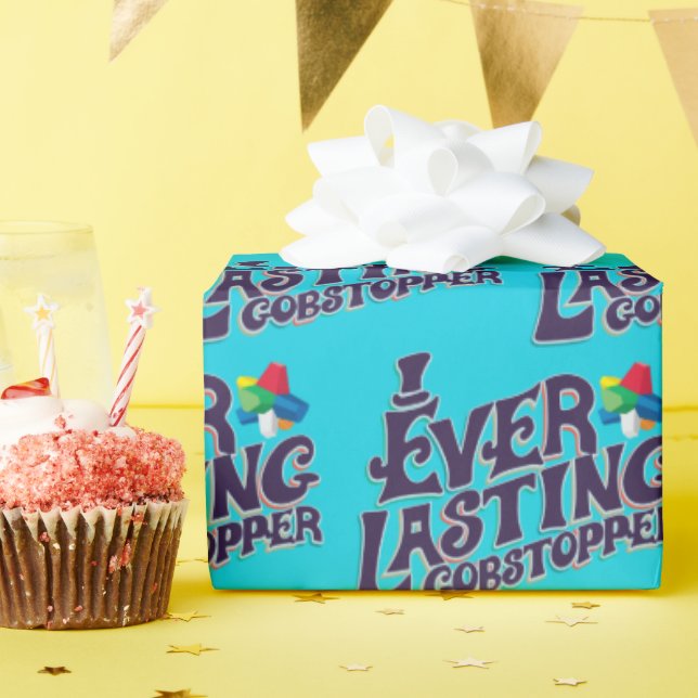 Everlasting Gobstopper Graphic Wrapping Paper (Birthday Party)