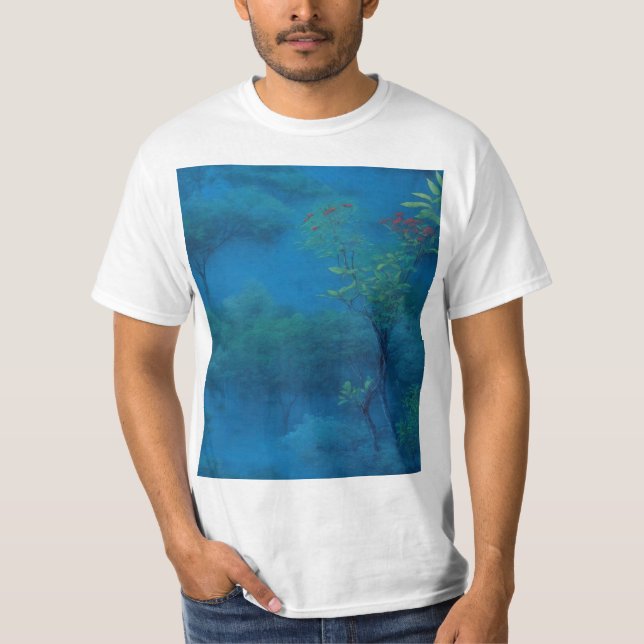 Everlasting Lake in the Cedar Forest T-Shirt (Front)