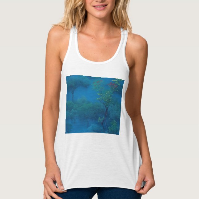 Everlasting Lake in the Cedar Forest Tank Top (Front)