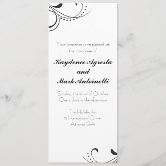 Everlasting Love Custom Wedding Invitation