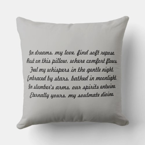 Everlasting Love Memorial Throw Pillow Sympathy