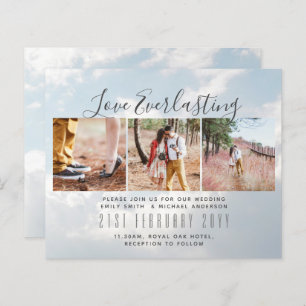 Everlasting Love PHOTO COLLAGE Wedding Event Invit