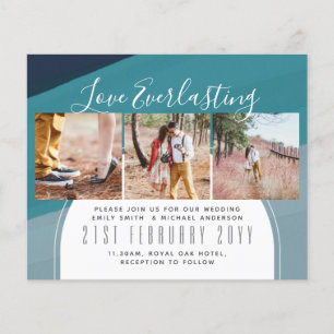 Everlasting Love PHOTO COLLAGE Wedding Event Invit