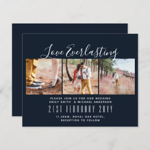 Everlasting Love PHOTO COLLAGE Wedding Event Invit