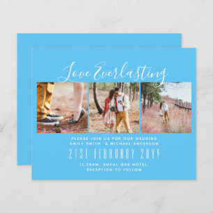 Everlasting Love PHOTO COLLAGE Wedding Event Invit
