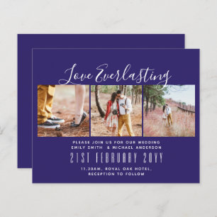 Everlasting Love PHOTO COLLAGE Wedding Event Invit