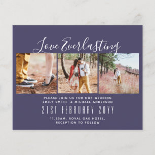 Everlasting Love PHOTO COLLAGE Wedding Event Invit Flyer