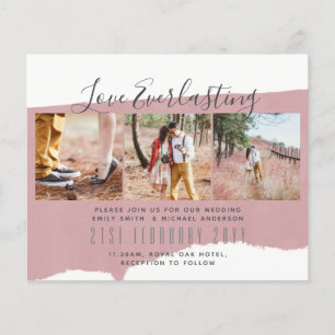 Everlasting Love PHOTO COLLAGE Wedding Event Invit Flyer