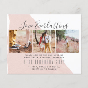 Everlasting Love PHOTO COLLAGE Wedding Event Invit Flyer