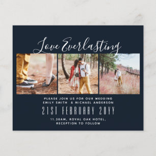 Everlasting Love PHOTO COLLAGE Wedding Event Invit Flyer