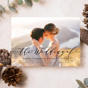 Everlasting Love Photo Wedding Invitation EVL