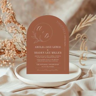 Everlasting Love | Terracotta Arch Wedding Invite
