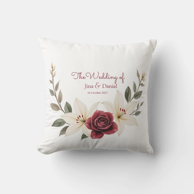 Everlasting Love Throw Pillow (Front)