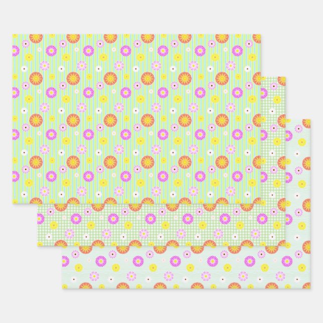 Everlastings Wrapping Paper Flat Sheet Set of 3 (Set)