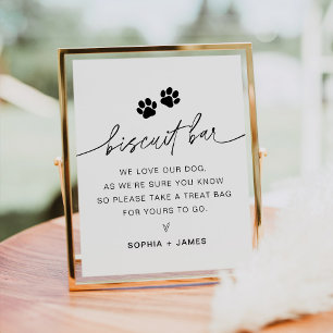EVERLEIGH Biscuit Bar Wedding Favor Sign
