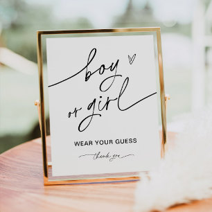 EVERLEIGH Boy Or Girl Gender Game Sign