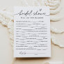 EVERLEIGH Bridal Shower Libs, Fill in the Blanks Invitation