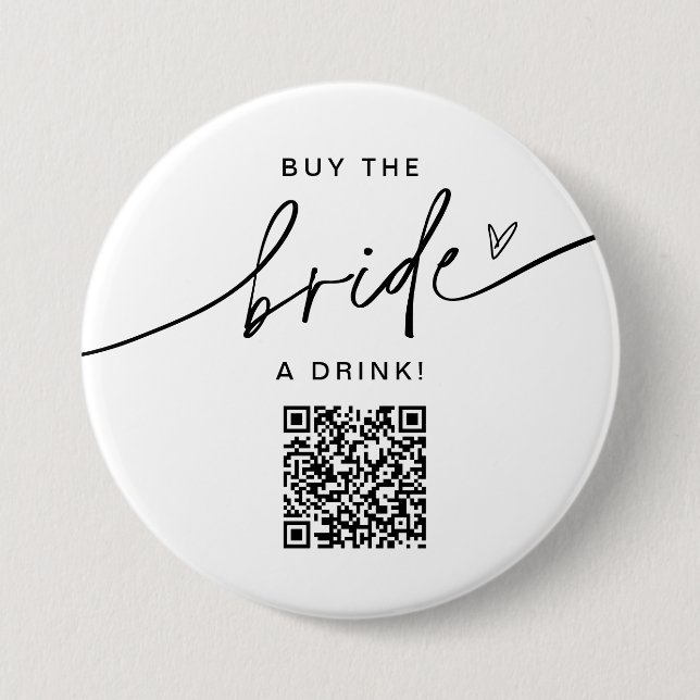EVERLEIGH Buy The Bride A Drink Bachelorette Button (Front)