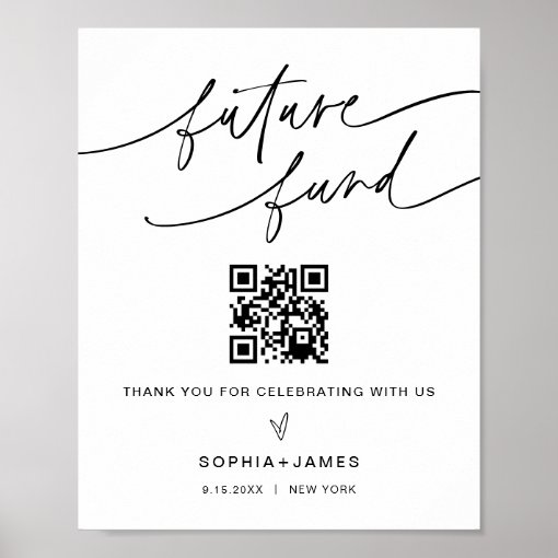 EVERLEIGH Future Fund Venmo Sign Zazzle
