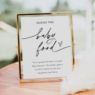 EVERLEIGH Guess the Baby Food Game Sign