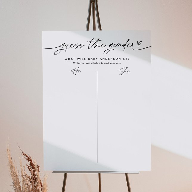 EVERLEIGH Guess the Gender Baby Shower Foam Board (Creator Uploaded)