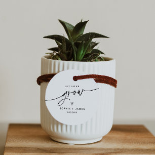 EVERLEIGH Let Love Grow Plant Favor Tag