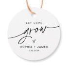 EVERLEIGH Let Love Grow Plant Favor Tag