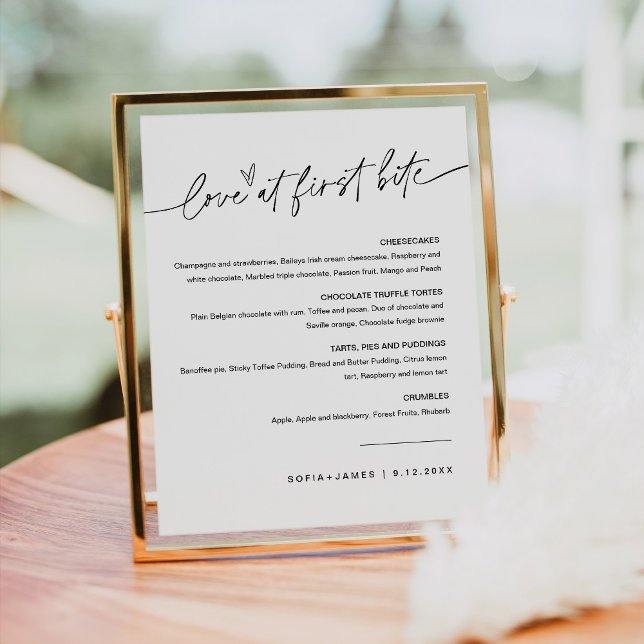 EVERLEIGH Love At First Bite Dessert Sign (Creator Uploaded)