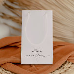 EVERLEIGH Minimalist Maid of Honor Gift Bag<br><div class="desc">Everleigh Collection - a stunning and minimalist collection that features a modern calligraphy font that is both chic and stylish. This collection offers a timeless and elegant design that is perfect for any event, from weddings to baby showers and everything in between. Embrace the elegance and sophistication of the Everleigh...</div>