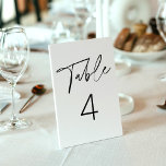 EVERLEIGH Minimalist Modern Table Number Card<br><div class="desc">Everleigh Collection - a stunning and minimalist collection that features a modern calligraphy font that is both chic and stylish. This collection offers a timeless and elegant design that is perfect for any event, from weddings to baby showers and everything in between. Embrace the elegance and sophistication of the Everleigh...</div>