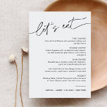 EVERLEIGH Minimalist Wedding Dinner Menu Card<br><div class="desc">Everleigh Collection - a stunning and minimalist collection that features a modern calligraphy font that is both chic and stylish. This collection offers a timeless and elegant design that is perfect for any event, from weddings to baby showers and everything in between. Embrace the elegance and sophistication of the Everleigh...</div>