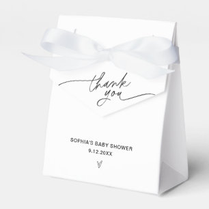 EVERLEIGH Modern Minimalist Baby Shower Favor Boxes