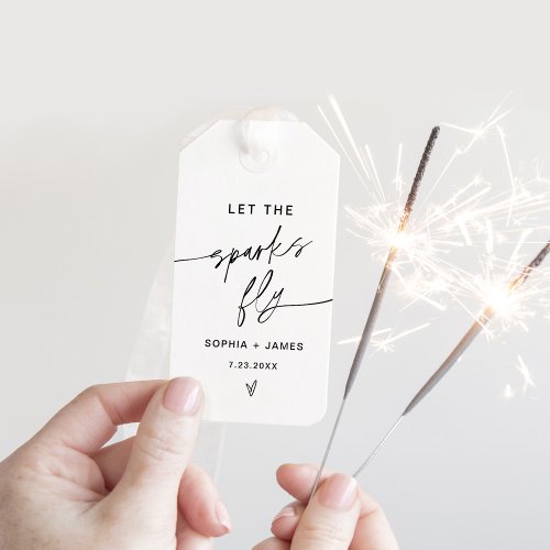 EVERLEIGH Sparkler Send Off Let Sparks Fly Card Gift Tags