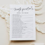EVERLEIGH Twenty Questions About the Bride Game Invitation