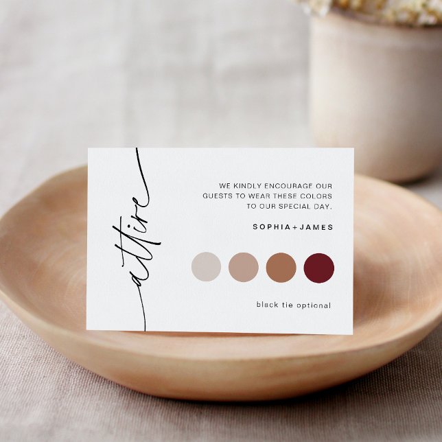 EVERLEIGH Wedding Attire Bridal Party  Enclosure Card (Creator Uploaded)