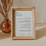 EVERLEIGH Wedding Dinner Menu 5x7 Card<br><div class="desc">Everleigh Collection - a stunning and minimalist collection that features a modern calligraphy font that is both chic and stylish. This collection offers a timeless and elegant design that is perfect for any event, from weddings to baby showers and everything in between. Embrace the elegance and sophistication of the Everleigh...</div>