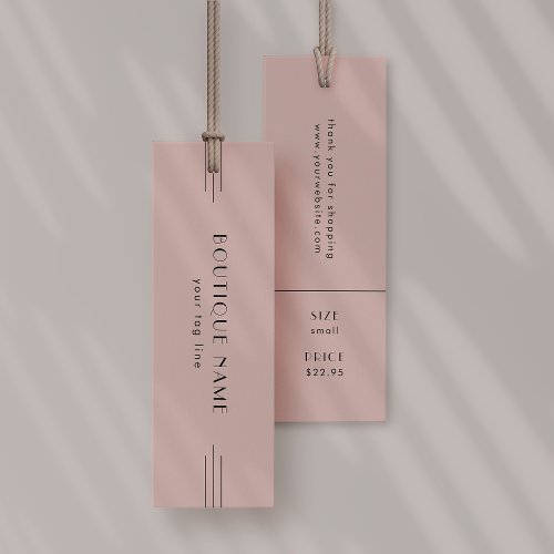 EVERLY Blush Hang Tags Clothing Label Price Tag