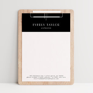 EVERLY Dark Black Business Professional Company Letterhead